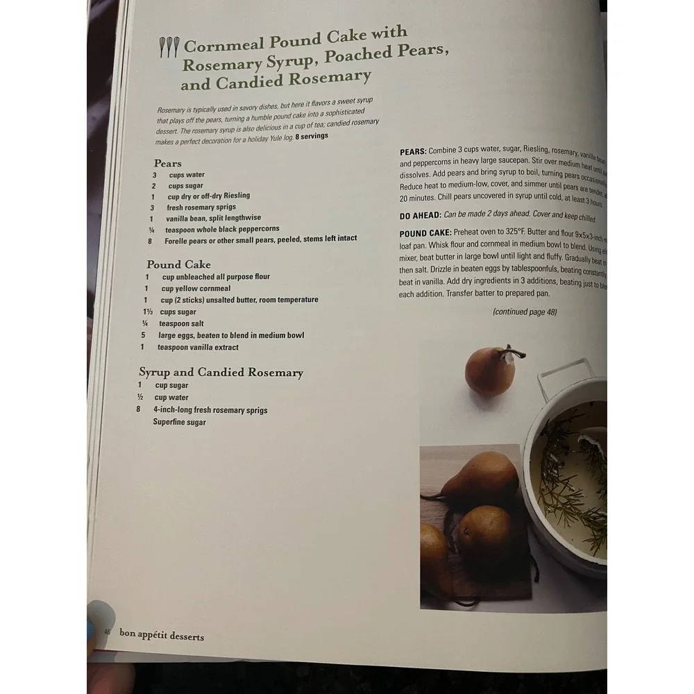 Bon Appetit‎ Desserts Cookbook Barbara Fairchild Sweet Wonderful Recipes 2010
